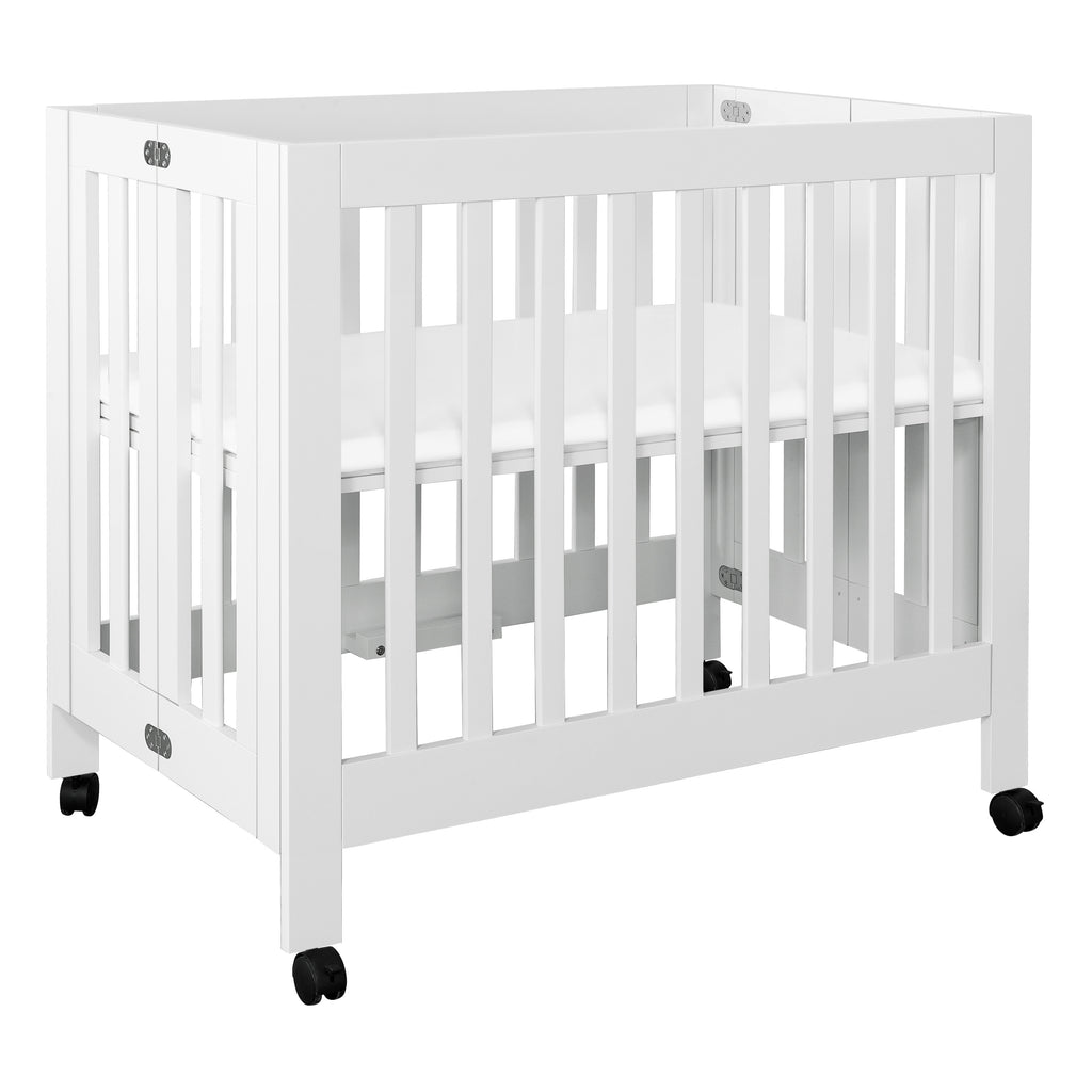 M6698W,Babyletto,Origami Mini Crib in White Finish