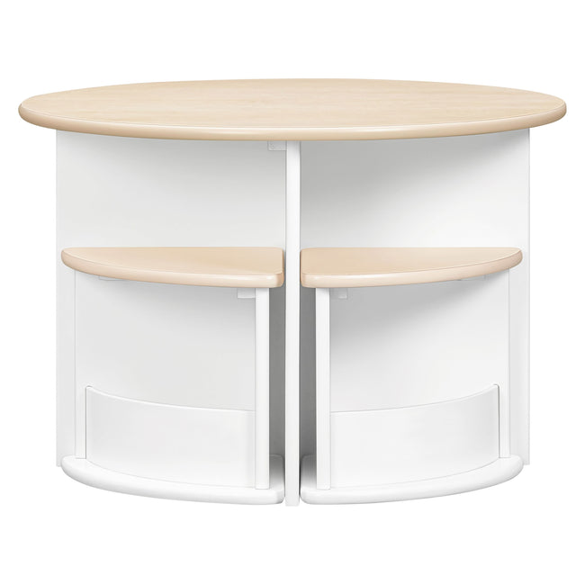 M31720WNX,Babyletto Kids,Nessa Nesting Play Table in White and Washed Natural