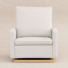 M20984PCMEWLB,Babyletto,Cali Pillowback Chair and a Half Glider in Performance Cream Eco-Weave w/ Light Wood Base