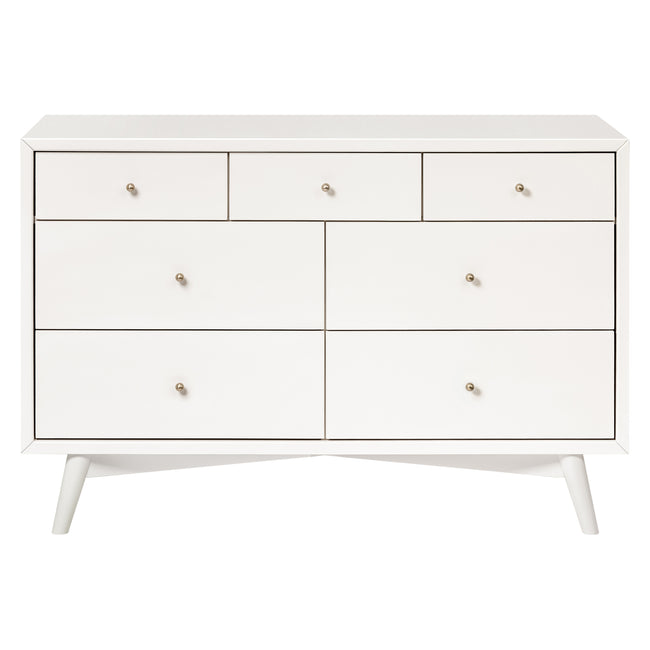 M15916RW,Babyletto,Palma 7-Drawer Double Dresser  Assembled in Warm White
