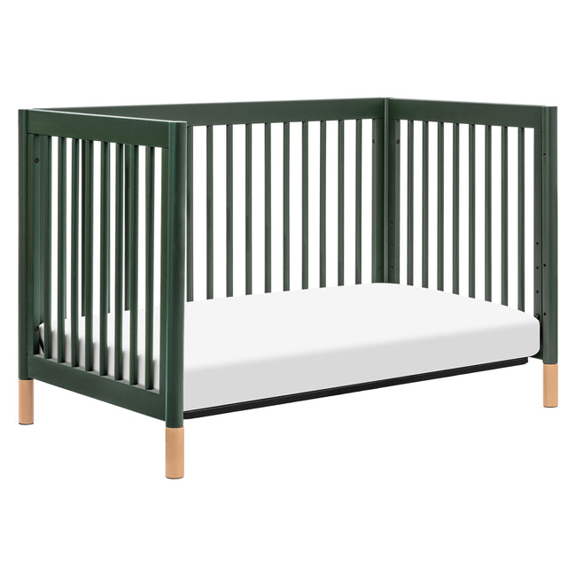 M12901FRGRBE,Babyletto,Gelato 4-in-1 Convertible Crib w/Toddler Bed Kit in Forest Green/Blonde Feet
