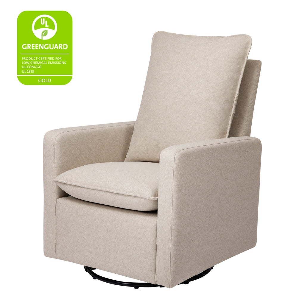 M20987PBEW,Babyletto,Cali Pillowback Swivel Glider in Performance Beach Eco-Weave