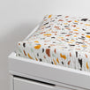 Quilted Changing Pad Cover in GOTS Certified Organic Muslin Cotton