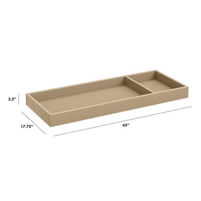 M0619WP,The MDB Family,Universal Wide Removable Changing Tray in Washed Pine