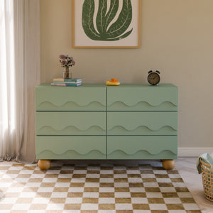 Lido Wave 6-Drawer Assembled Dresser