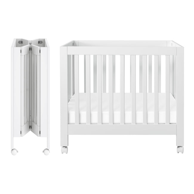 M6698W,Babyletto,Origami Mini Crib in White Finish