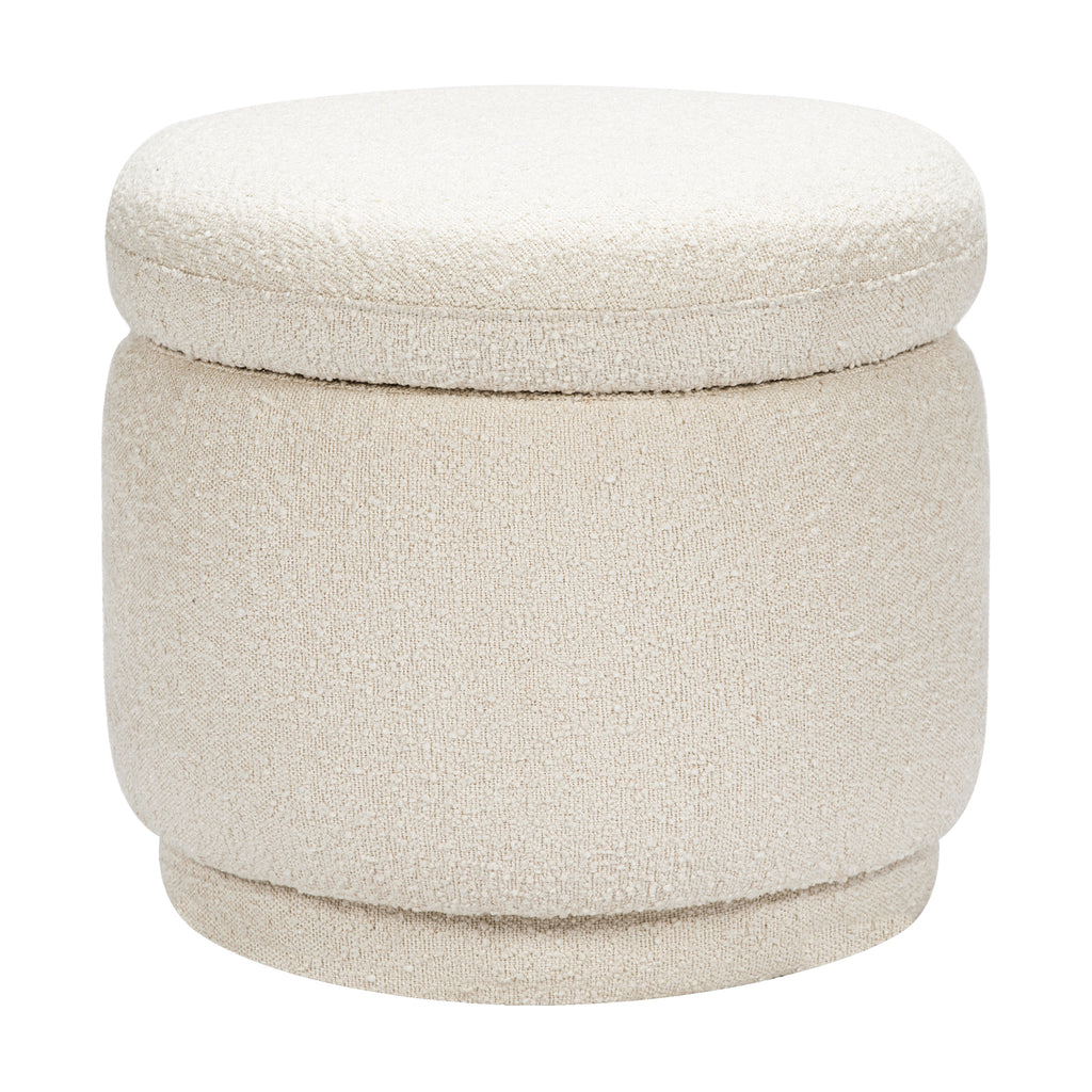 M22985WB,Babyletto,Enoki Storage Ottoman in Ivory Boucle