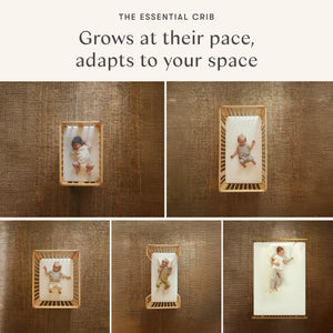 Rolli 9-in-1 Convertible All-Stages® Crib with Bassinet & Toddler Bed Conversion Kits