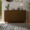 M29816NL,Babyletto,Pogo Tambour Assembled Dresser in Natural Walnut