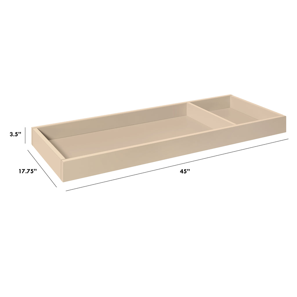 M0619TPE,The MDB Family,Universal Wide Removable Changing Tray in Taupe