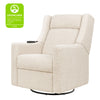 M11283AT,Babyletto,Kiwi Deluxe Power Glider Recliner w/Heat&Massage in Almond Teddy Loop