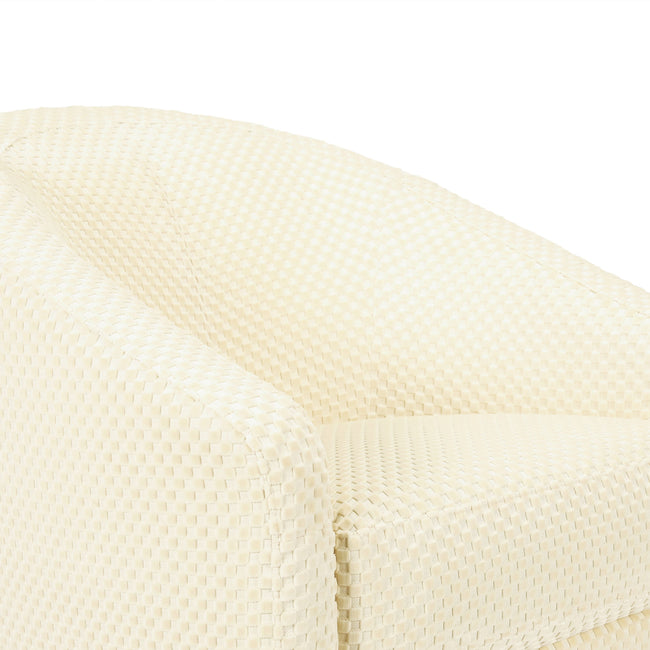 M5887IVCL,Babyletto,Madison Swivel Glider in Ivory Velvet Checker w/ Light Wood Base
