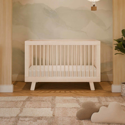 M4201NX,Babyletto,Hudson 3-in-1 Convertible Crib w/Toddler Bed Conversion Kit in Washed Natural