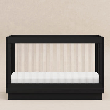 M8601KB,Babyletto,Harlow 3-in-1 Convertible Crib w/Toddler Bed Conversion Kit in Black/Acrylic