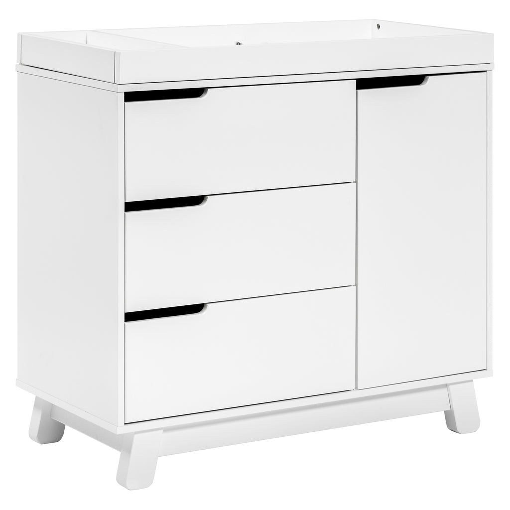 M4223W,Babyletto,Hudson 3-Drawer Changer Dresser w/Removable Changing Tray in White