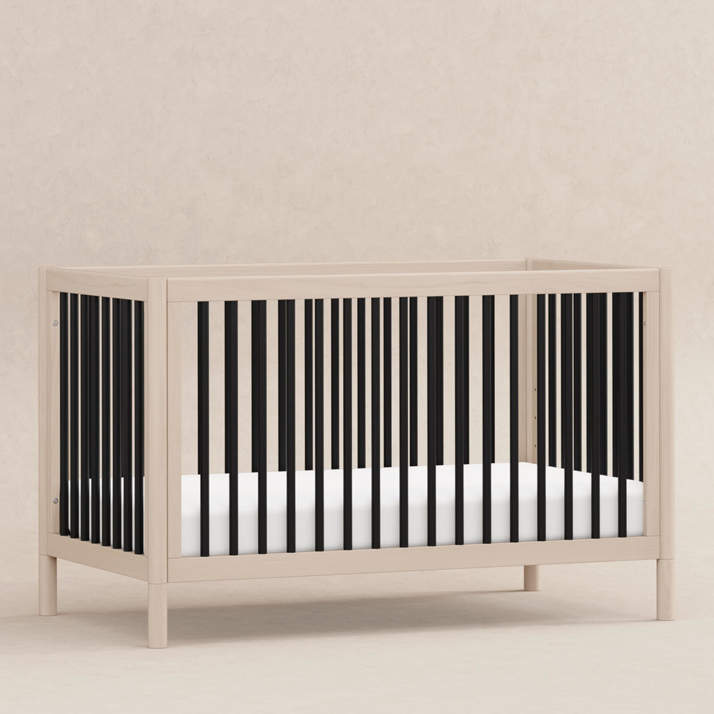 M12901NXB,Babyletto,Gelato 4-in-1 Convertible Crib w/Toddler Conversion Kit in Washed Natural/Black