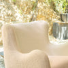 M24187WBIB,Nursery Works,Solstice Swivel Glider in Ivory Boucle w/Ivory Wood Base