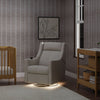 M11283PCMEW,Babyletto,Kiwi Deluxe Power Glider Recliner w/Heat&Massage in Performance Cream Eco-Weave