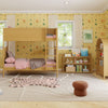 M31585RT,Babyletto Kids,Mini Mushroom Pouf in Rouge Teddy Loop
