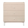 M12923NXW,Babyletto,Gelato 3-Drawer Changer Dresser  White Feet w/Removable Changing Tray in Washed Natural