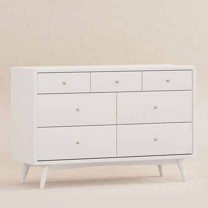 M15916RW,Babyletto,Palma 7-Drawer Double Dresser  Assembled in Warm White