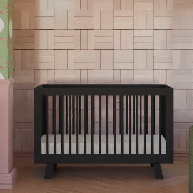 M4201B,Babyletto,Hudson 3-in-1 Convertible Crib w/Toddler Bed Conversion Kit in Black