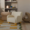 M31903PWB,Babyletto Kids,Swoops Kids Chair in Performance Ivory Boucle