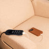M11283PBEW,Babyletto,Kiwi Deluxe Power Glider Recliner w/Heat&Massage in Performance Beach Eco-Weave