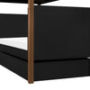 M19173B,The MDB Family,TipToe Twin Storage Trundle Bed in Black