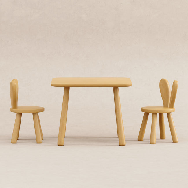 M32110LTW,Babyletto Kids,Hoppy Play Table & Chair Set in Light Wood