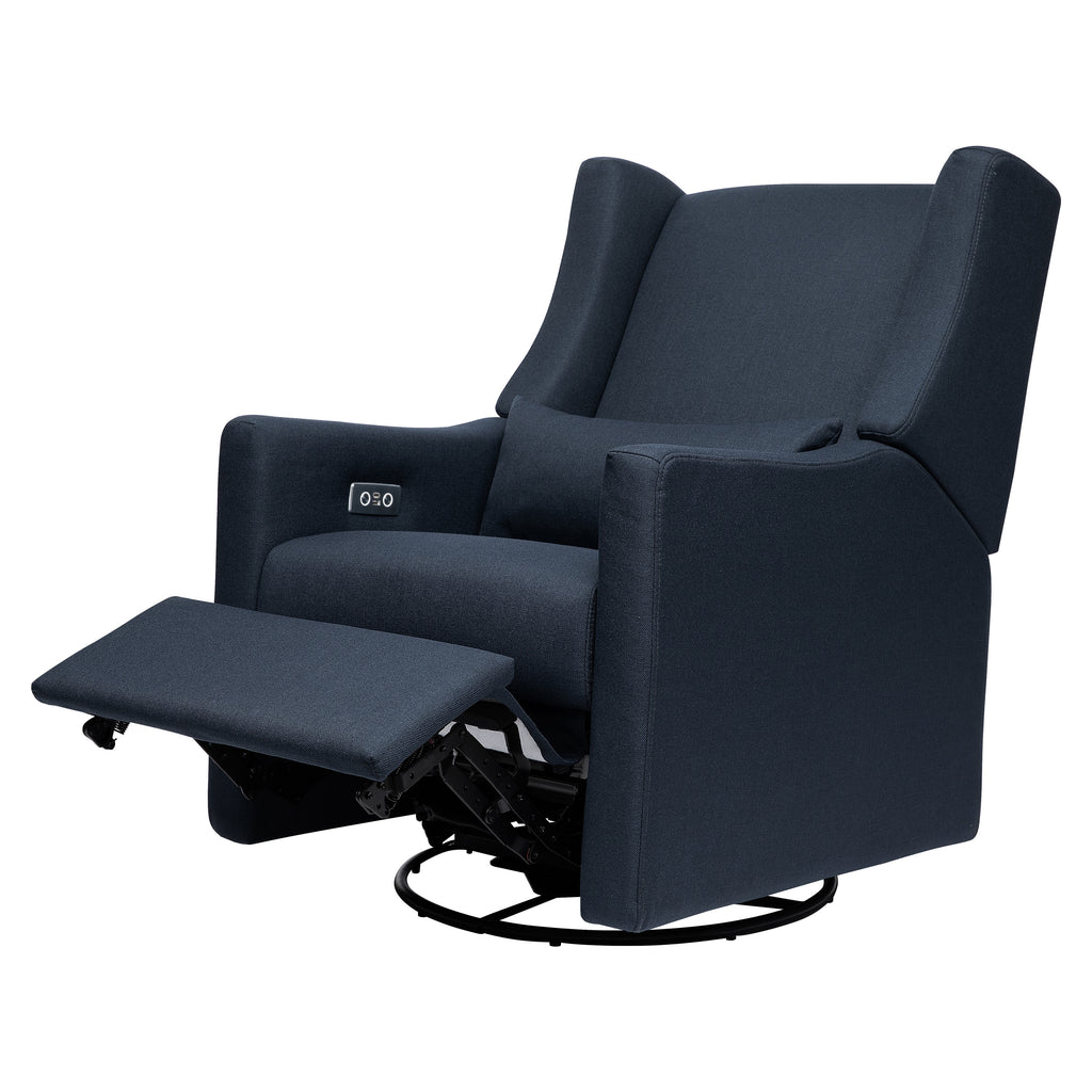 M11288PVET,Babyletto,Kiwi Glider Recliner w/ Electronic Control and USB in Performance Navy Eco-Twill