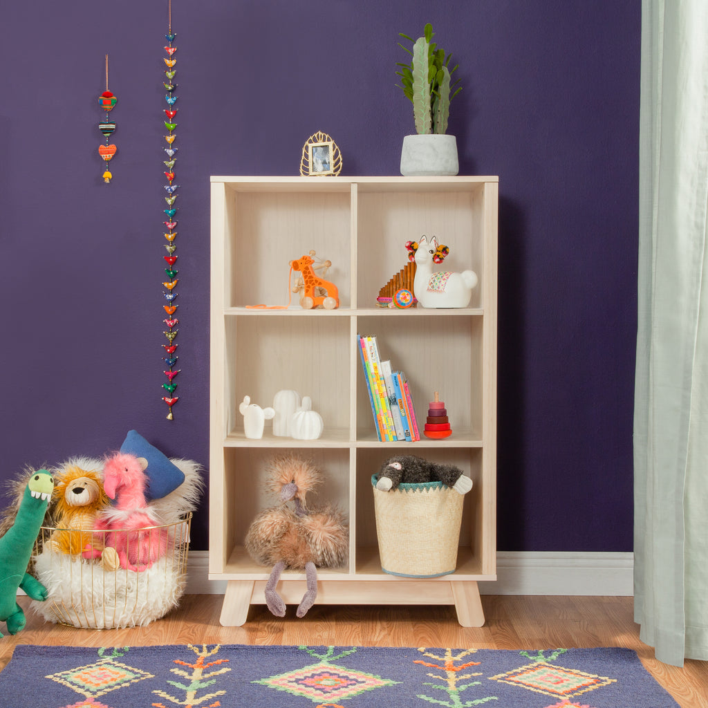 M4211NX,Babyletto,Hudson Cubby Bookcase in Washed Natural