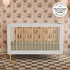 M9001WN,Babyletto,Lolly 3-in-1 Convertible Crib w/Toddler Bed Conversion Kit in White/Natural