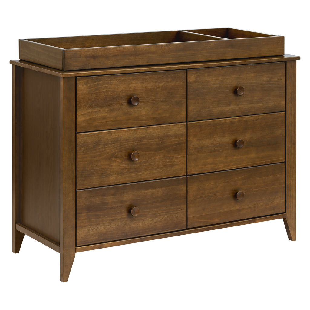 M10326NL,Babyletto,Sprout 6-Drawer Double Dresser in Natural Walnut