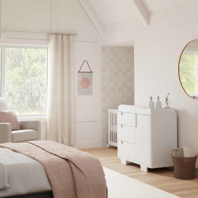 M23423W,Babyletto,Yuzu 3-Drawer Changer Dresser in White