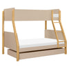M18495TPEHY,Babyletto Kids,TipToe Twin-Over-Full Bunk Bed in Taupe and Honey
