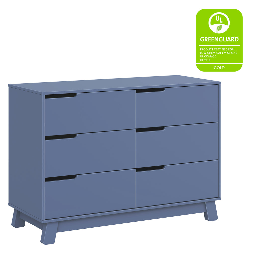 M4216CVB,Babyletto,Hudson 6-Drawer Double Dresser  Assembled in Cove Blue