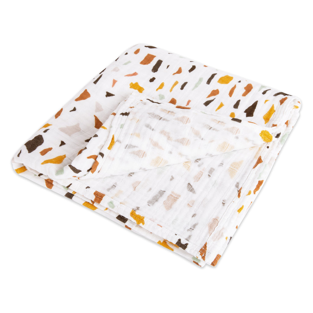 T29138,Babyletto,Terrazzo Muslin Swaddle in GOTS Certified Organic Cotton