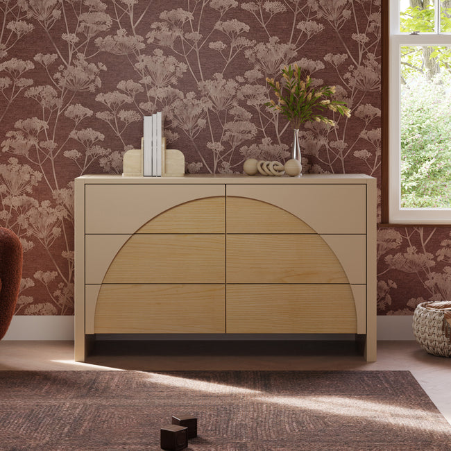 M30216TPESH,Babyletto,Moab 6-Drawer Assembled Dresser in Taupe/Ash