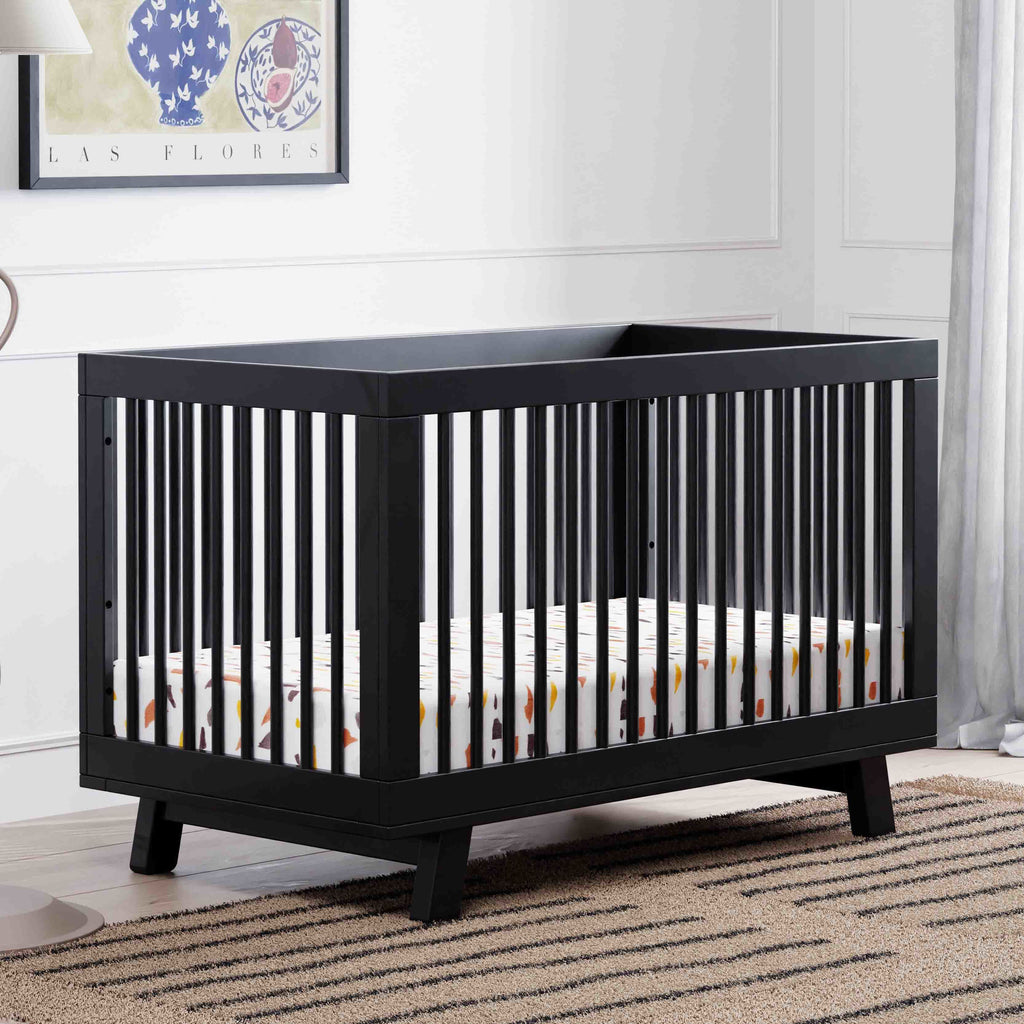 M4201B,Babyletto,Hudson 3-in-1 Convertible Crib w/Toddler Bed Conversion Kit in Black