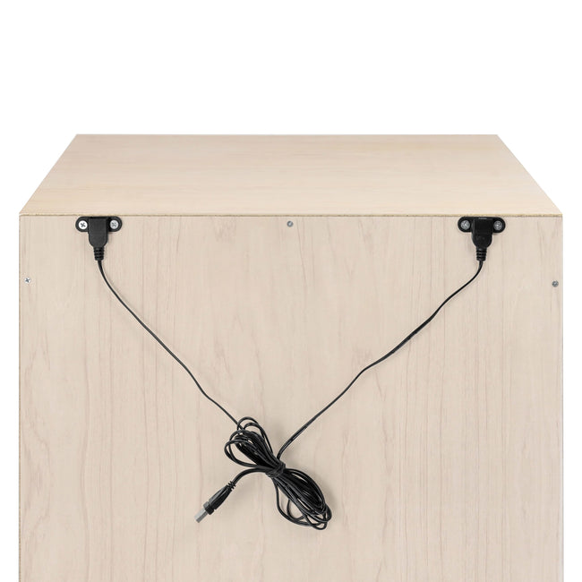 M4260NXW,Babyletto,Hudson Nightstand with USB Port in Washed Natural / White