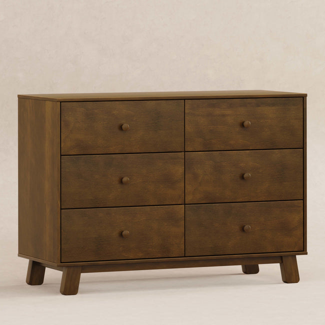 M32526NL,Babyletto,Hudson Modern 6-Drawer Assembled Double Dresser in Natural Walnut