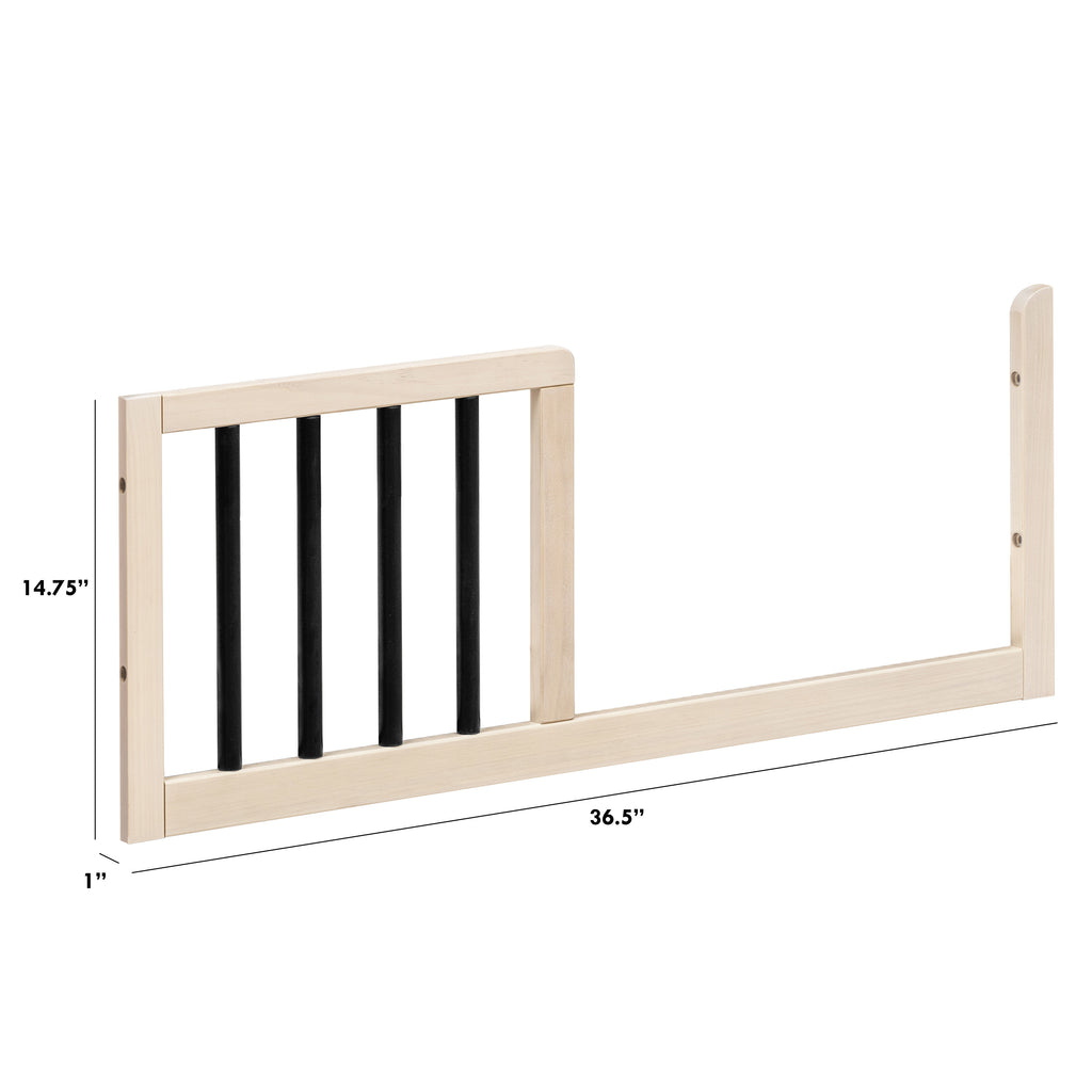 M12999NXB,The MDB Family,Toddler Bed Conversion Kit for Gelato Mini in Washed Natural/Black