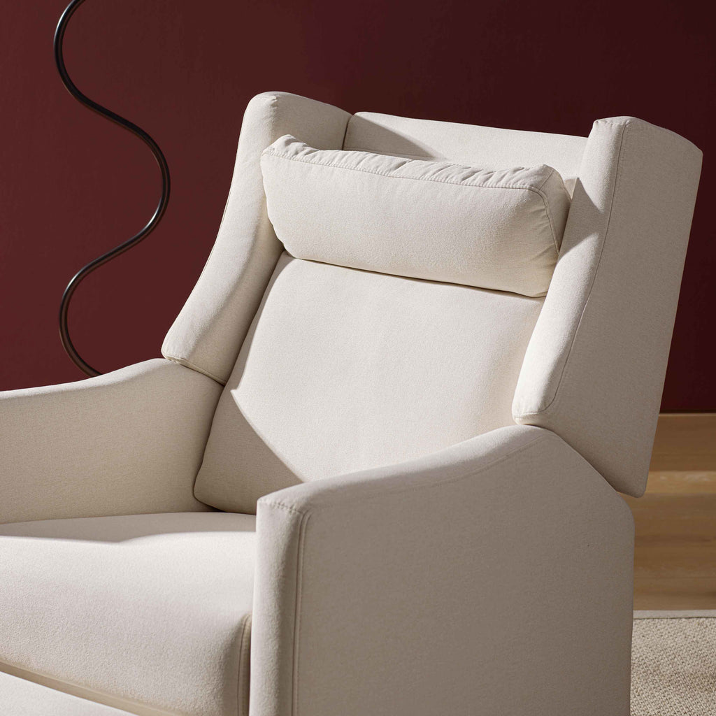 M11286PCMEW,Babyletto,Kiwi Plus Power Glider Recliner w/ Power Headrest in Performance Cream Eco-Weave