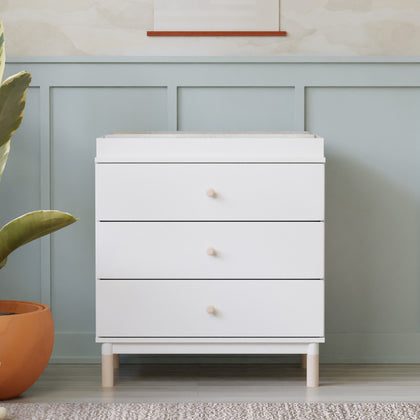 Gelato 3-Drawer Compact Changer Dresser with Removable Changing Tray (34")