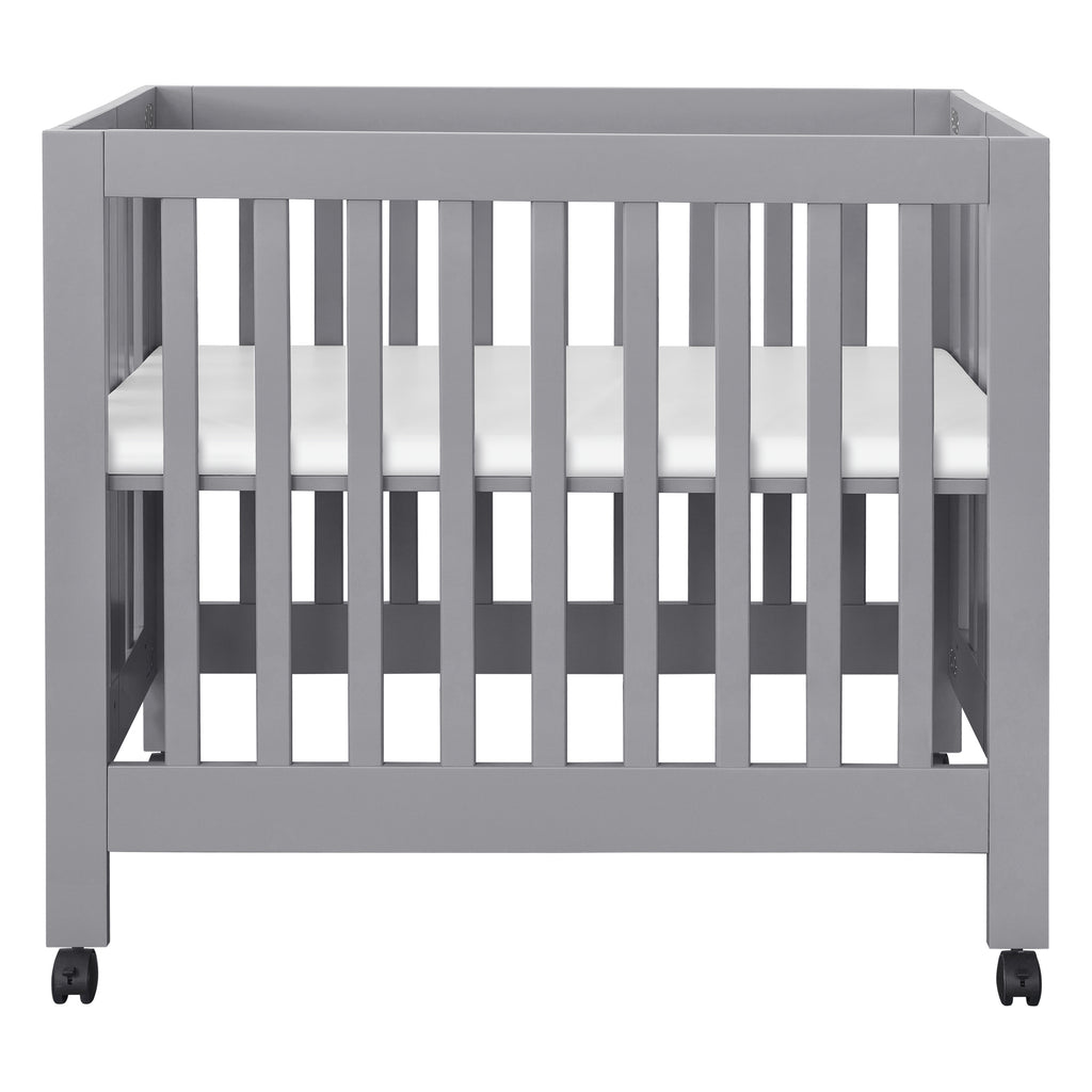 M6698G,Babyletto,Origami Mini Crib in Grey Finish