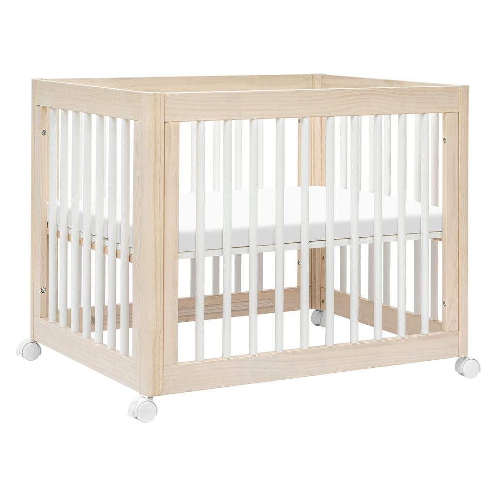 M23401NXW,Babyletto,Yuzu 8-in-1 Convertible Crib w/All-Stages Conversion in Washed Natural/White