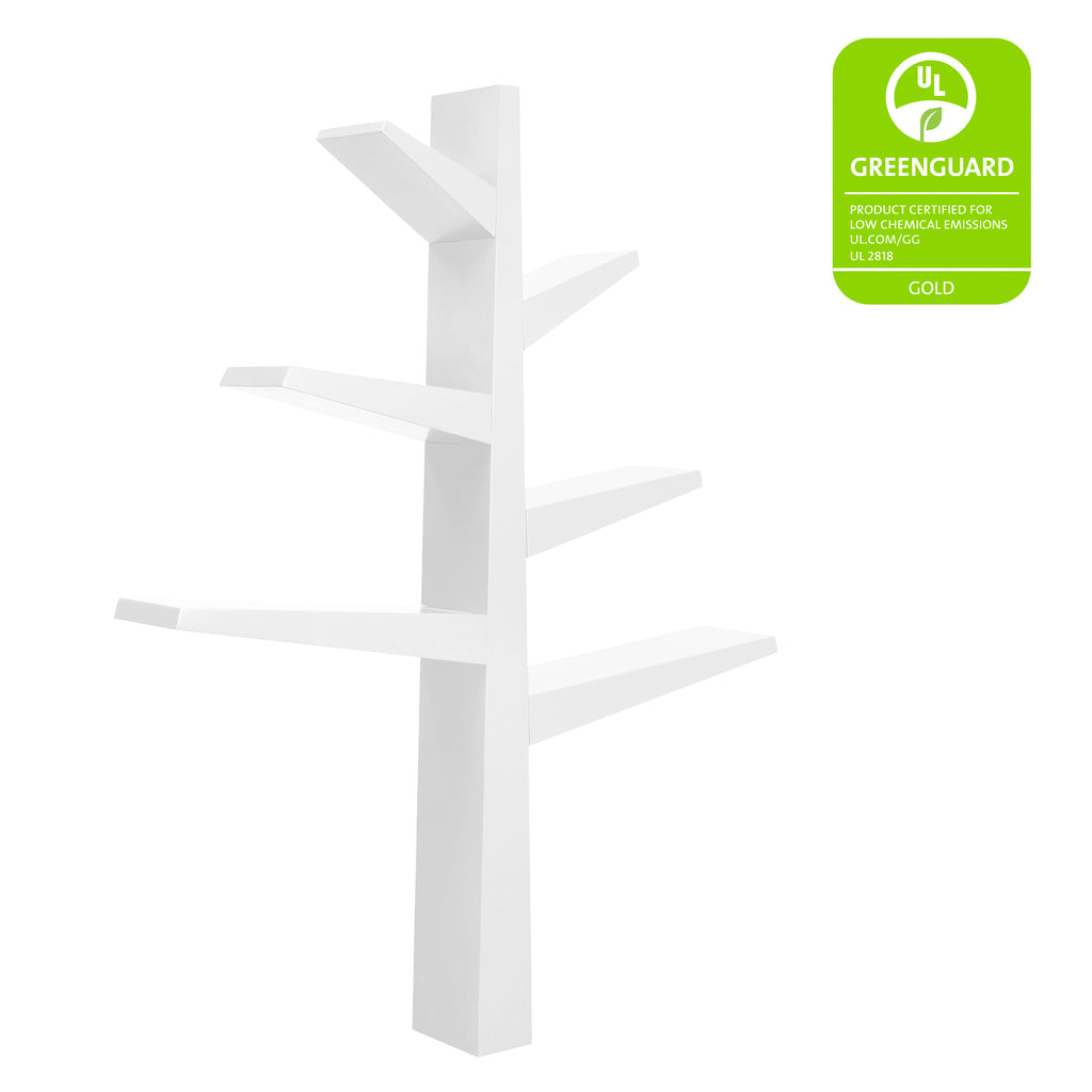 M4626W,Babyletto,Spruce Tree Bookcase in White Finish