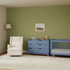 M11283PWB,Babyletto,Kiwi Deluxe Power Glider Recliner w/Heat&Massage in Performance Ivory Boucle