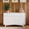 M15916W,Babyletto,Palma 7-Drawer Double Dresser  Assembled in White